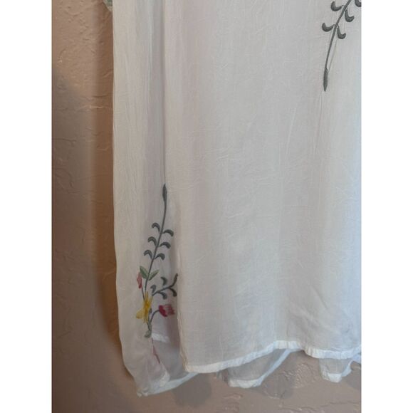 NEW Johnny Was Floral Embroidered Tunic Top 2X - Picture 3 of 7